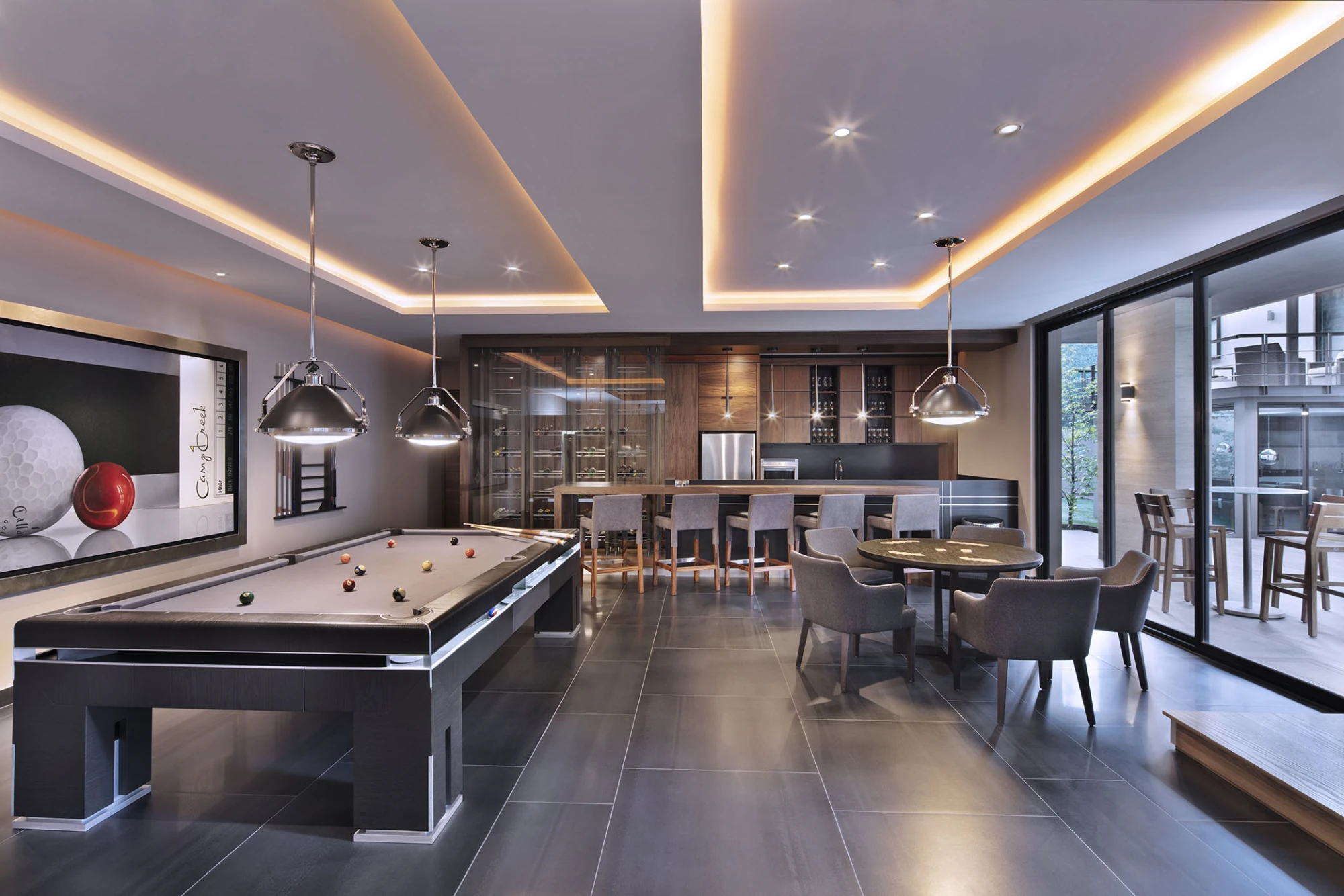 Sala de juegos de la casa